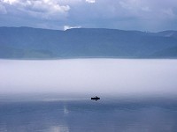 fogs at lake baikal