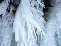 Ice at lake Baikal