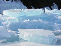 Ice at lake Baikal
